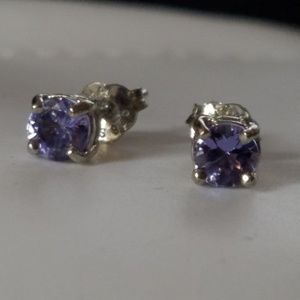 Tanzanite Stud Earrings
